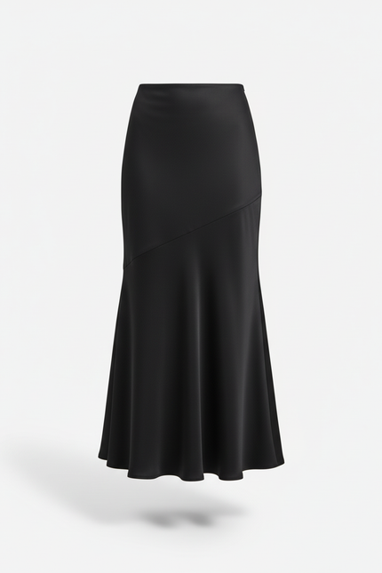 Jupe Portefeuille Longue Noire