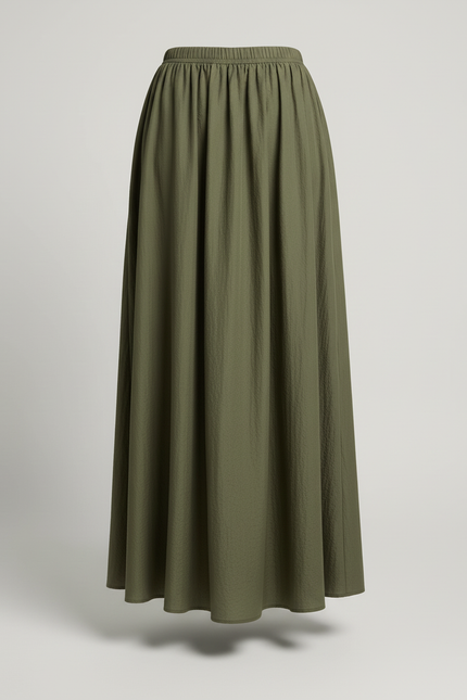 Jupe Smockée Longue