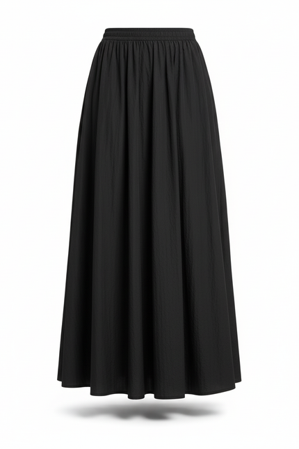 Jupe Longue Noire Ample Fluide