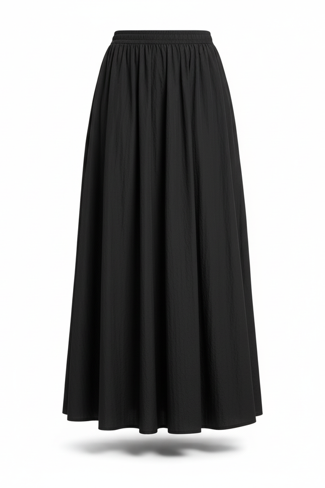 Jupe Longue Noire Ample Fluide