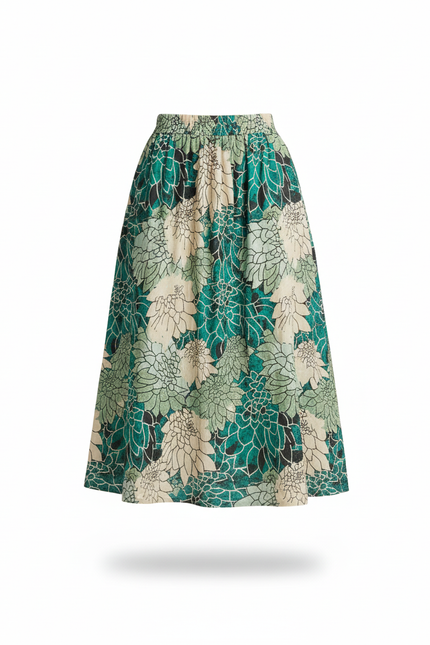 Jupe Longue Fluide Imprimée Bohème