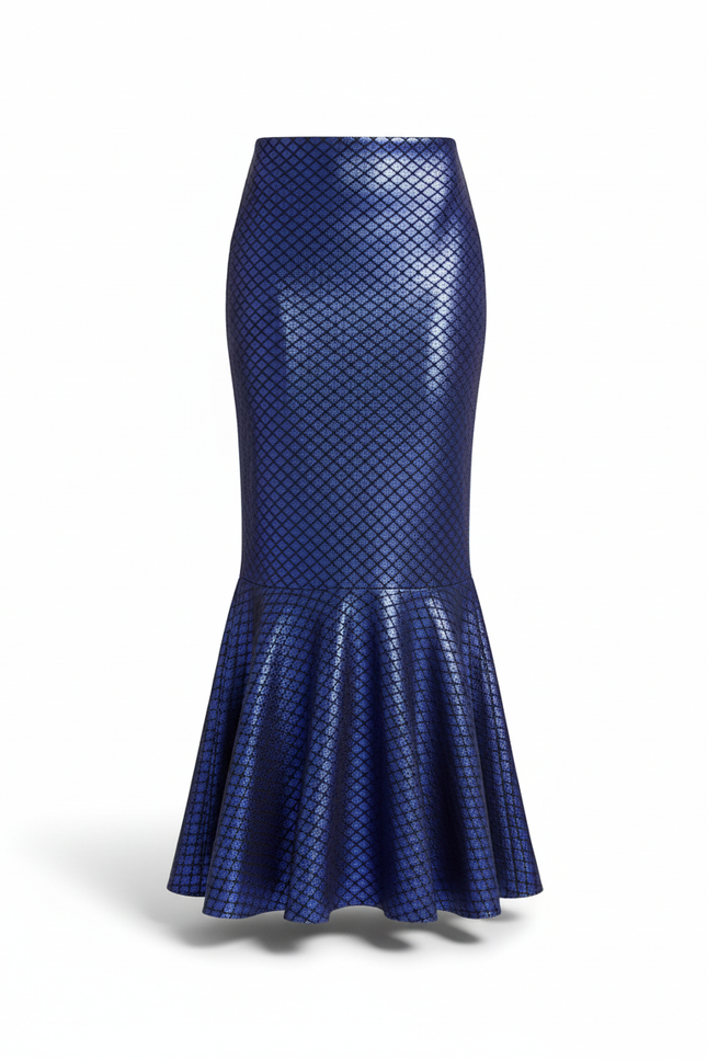 Jupe Longue Sirène Brillante Élégante