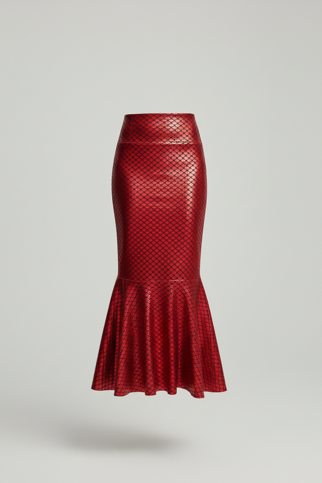 Jupe Fourreau Longue Taille Haute