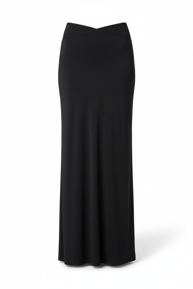 Jupe Longue Asymétrique Noire