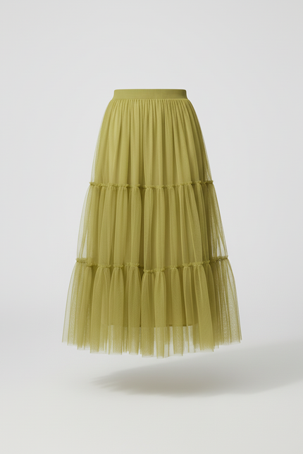 Jupe Longue Fille Gaze De Coton