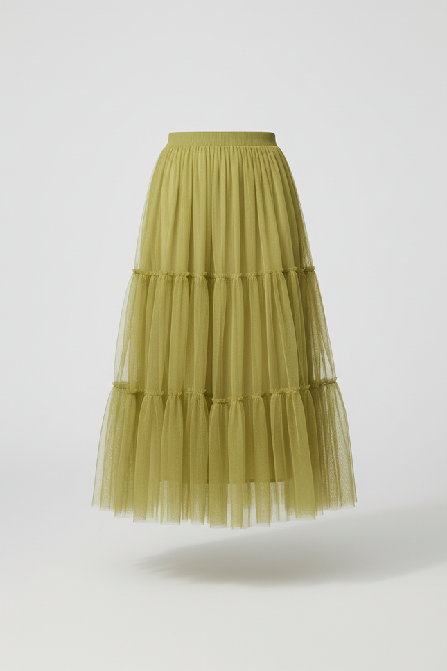 Jupe Longue Fille Gaze De Coton