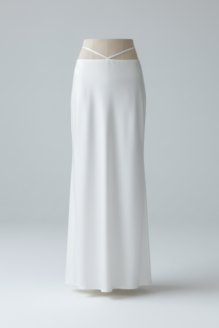 Jupe Longue Moulante Blanche