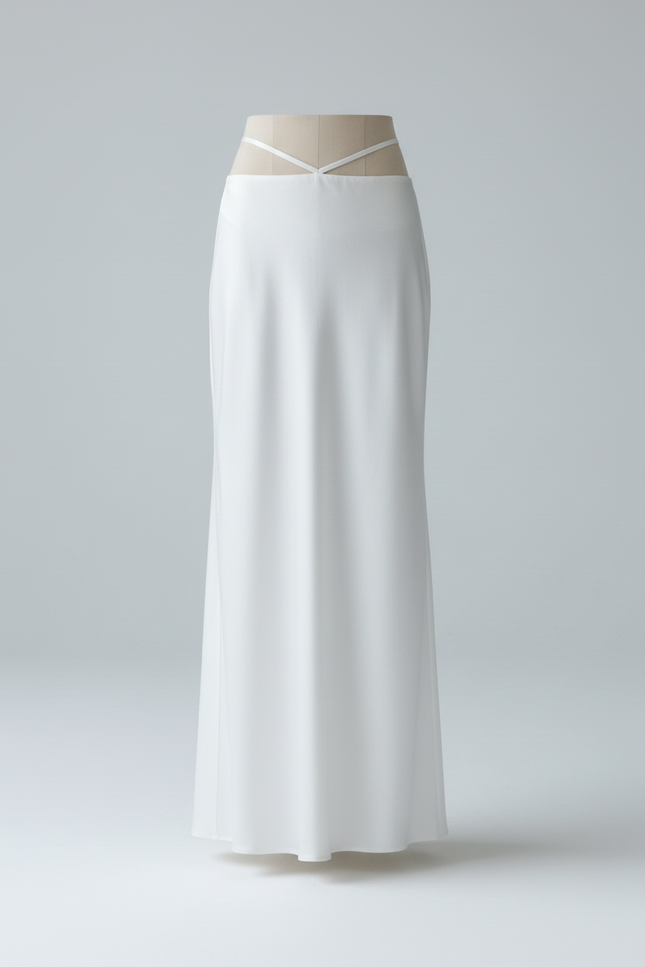 Jupe Longue Moulante Blanche