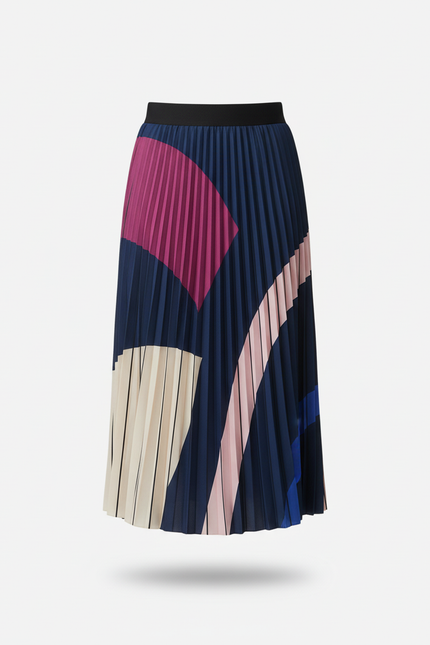 Jupe Plissée Longue Satin