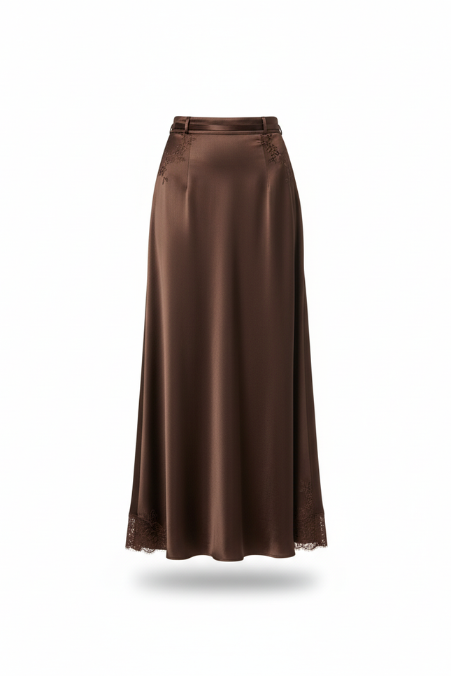 Jupe Longue Fluide Satinée Chic