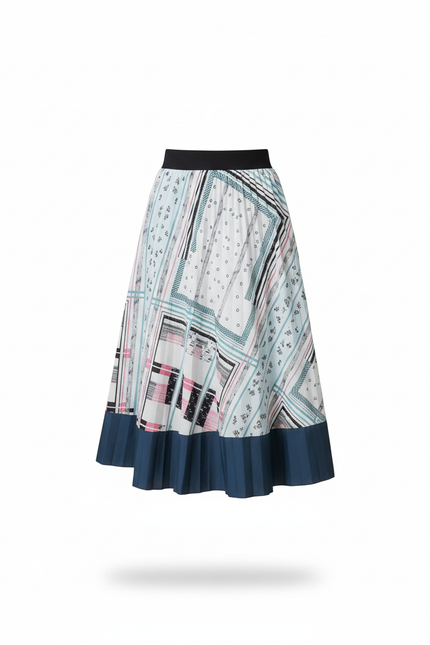 Jupe Longue Rayée Bleu Et Blanc