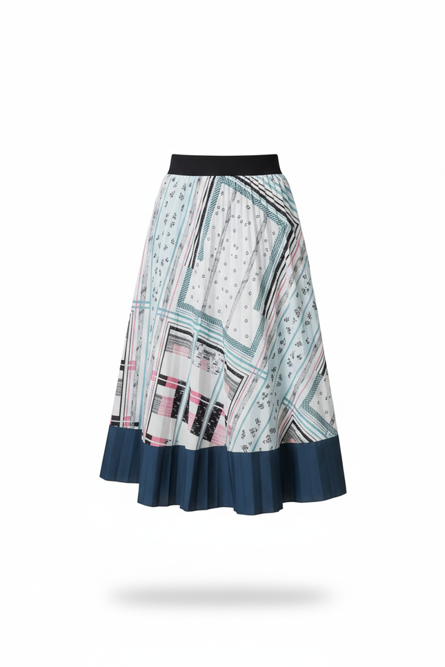 Jupe Longue Rayée Bleu Et Blanc