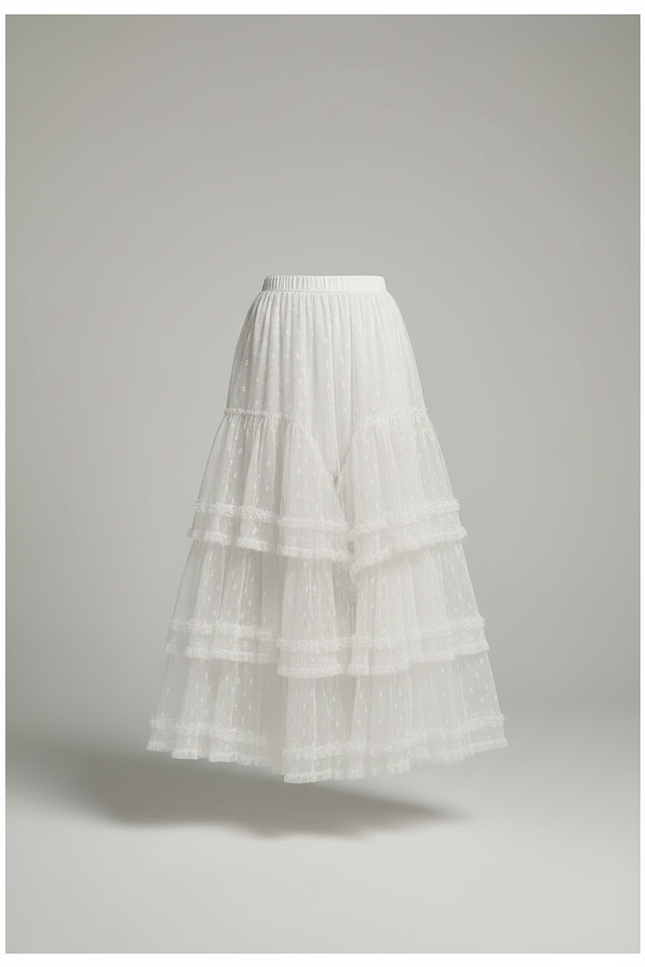 Jupe Longue Tulle Transparent