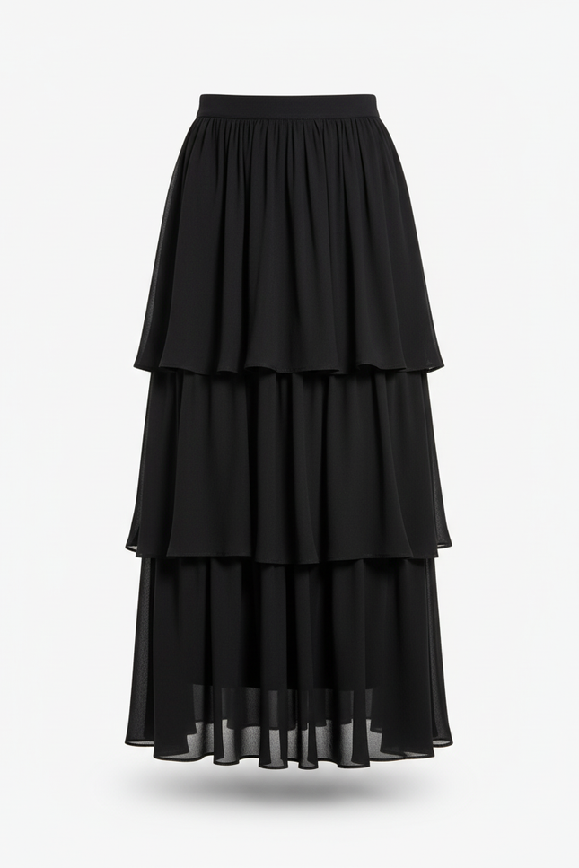 Jupe Longue Bleu Brillant Chic