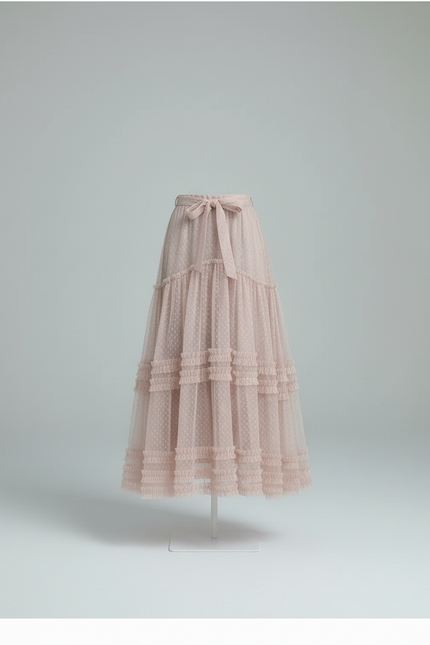 Jupe Longue Plumetis