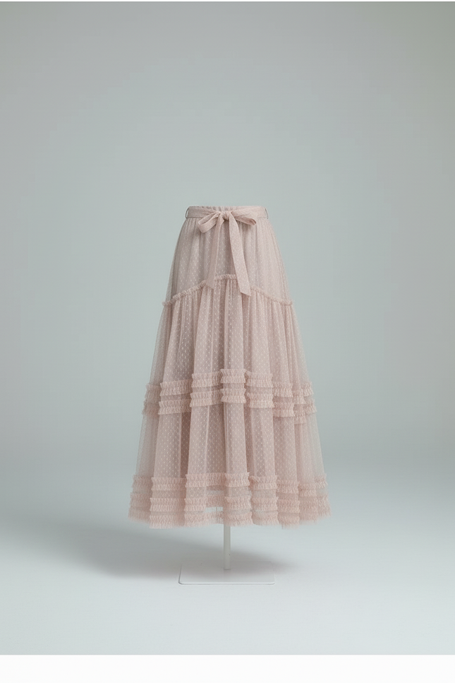 Jupe Longue Plumetis