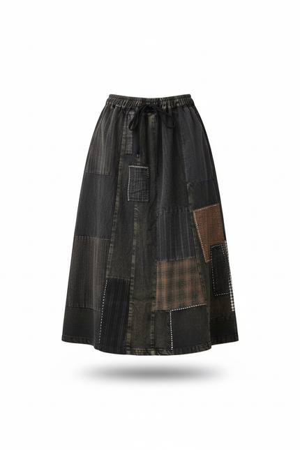 Jupe Longue Denim Noir