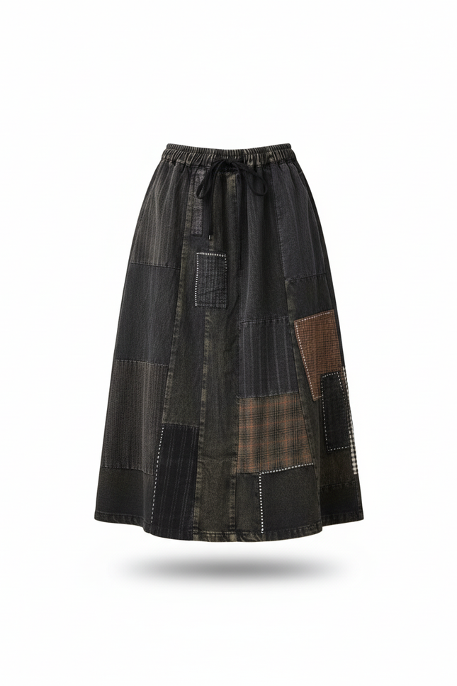 Jupe Longue Denim Noir