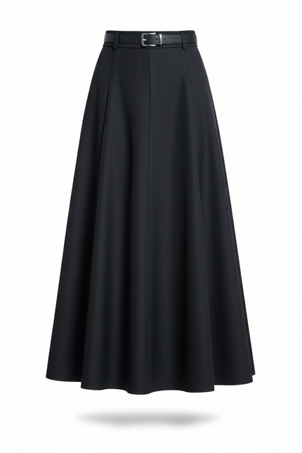 Jupe Longue A-Line Taille Haute Élégante