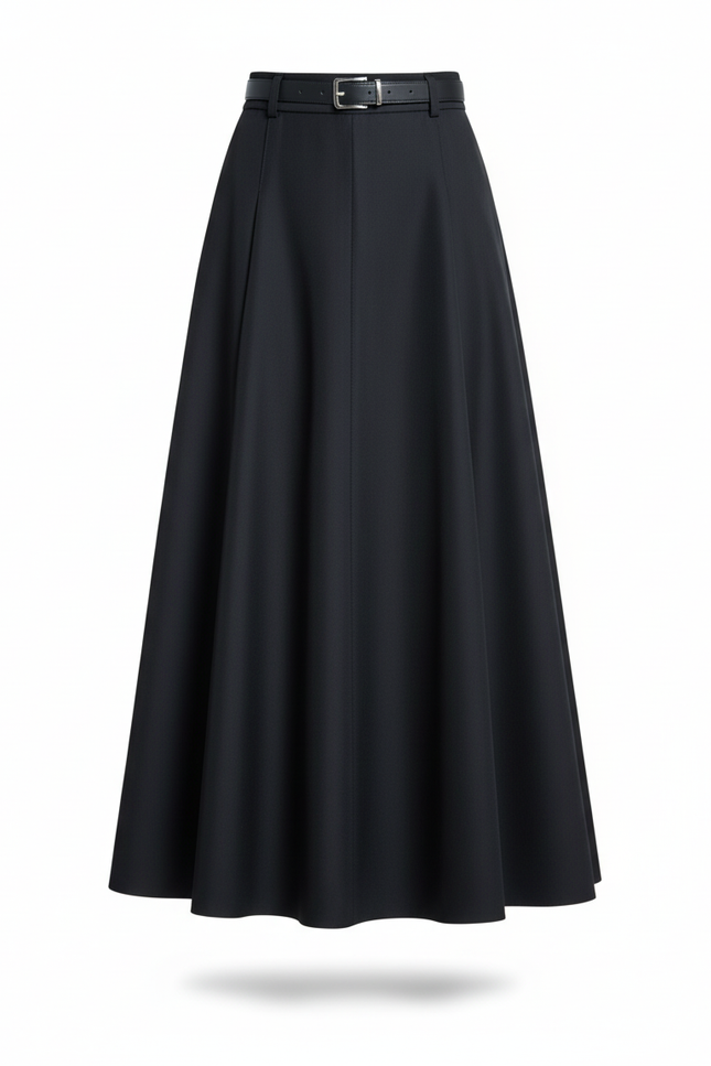 Jupe Longue A-Line Taille Haute Élégante