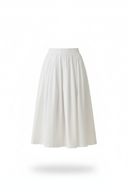 Jupe Longue Coton Blanc