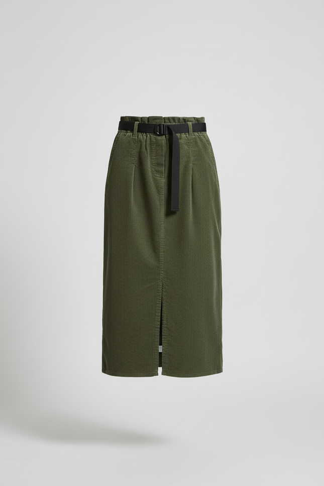 Jupe Kaki Mi-Longue