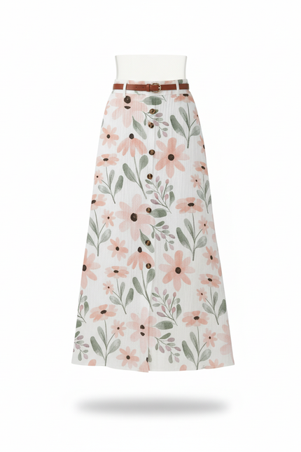 Jupe Longue Fleurie Fille