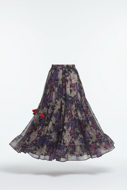 Jupe Longue Imprimée Florale Bohème