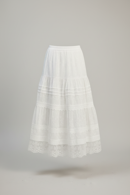 Jupe Longue Blanche Broderie Anglaise
