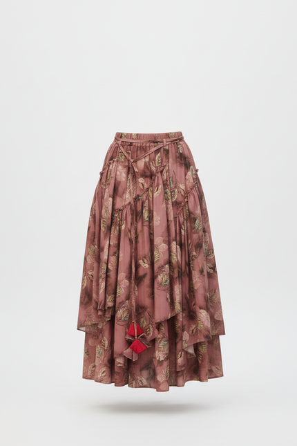 Jupe Longue Florale Asymétrique Bohème Tendance