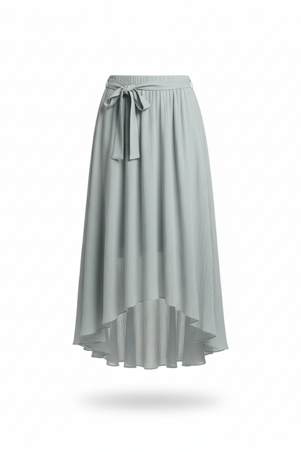 Jupe Longue Bleu Clair Irrégulière Fluide
