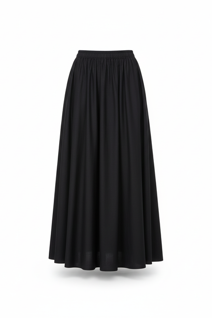 Jupe Longue Noire Ample Élégante