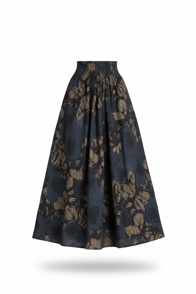 Jupe Longue Florale Ample Vintage