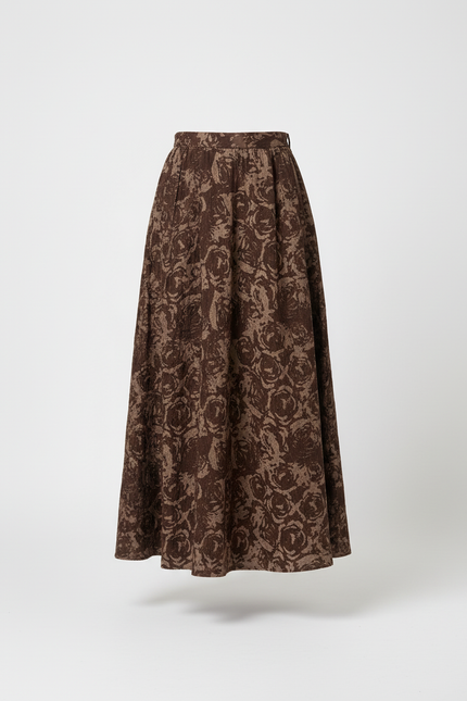 Jupe Évasée Longue Pagne