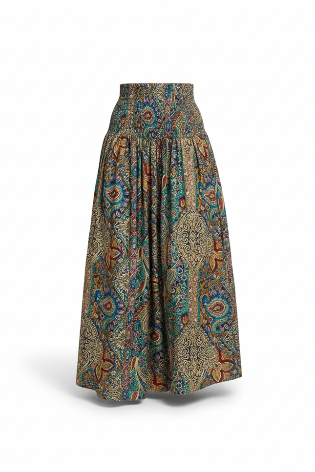 Jupe Longue Imprimé Fleuri Bohème