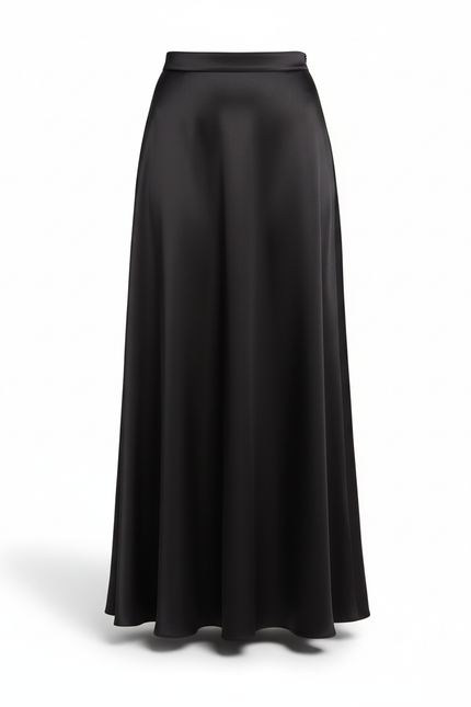 Jupe Longue Satinée Fluide Élégante Chic