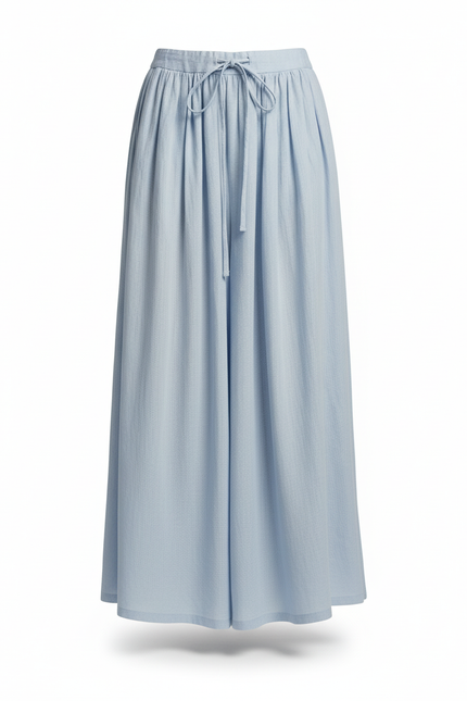 Jupe Longue Bleu Clair Fluide Décontractée