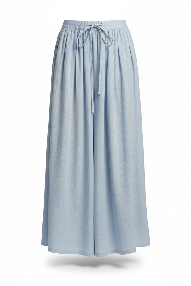 Jupe Longue Bleu Clair Fluide Décontractée