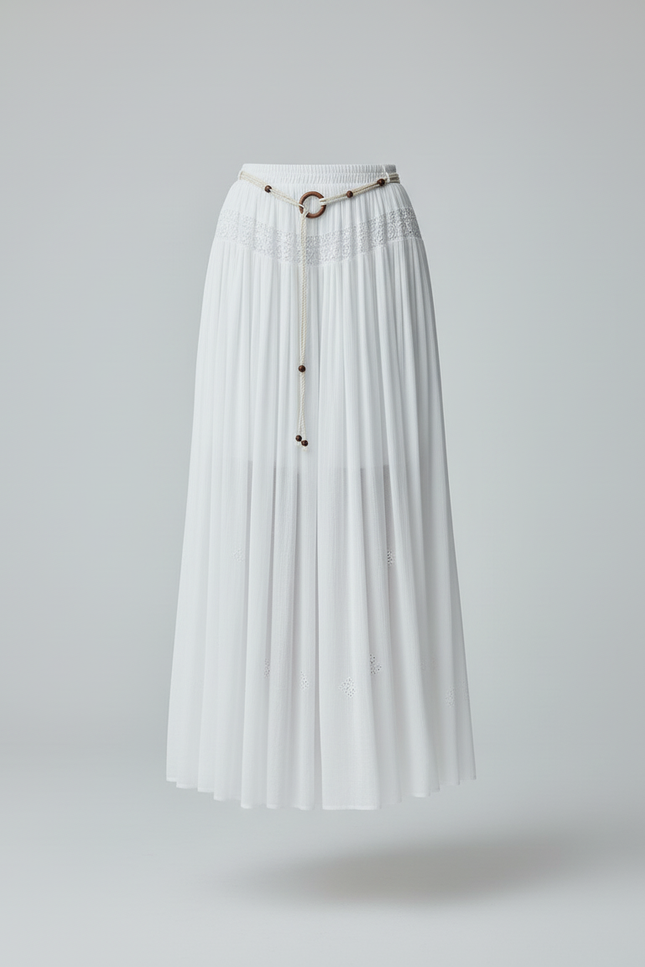Jupe Longue Blanche Fluide Bohème
