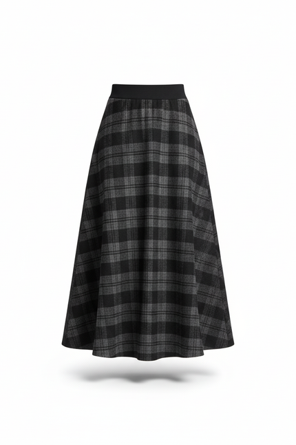 Jupe Tweed Mi-Longue