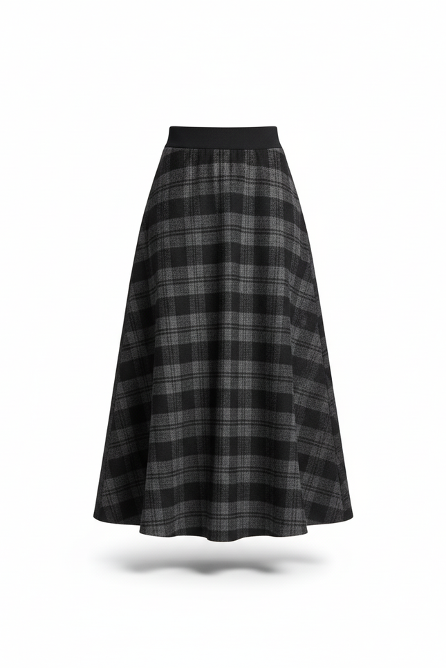 Jupe Tweed Mi-Longue