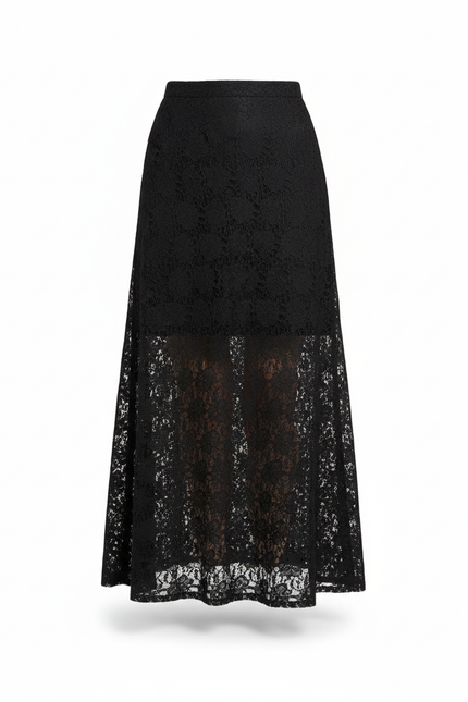 Jupe Longue Dentelle Tulle