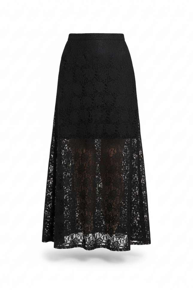 Jupe Longue Dentelle Tulle