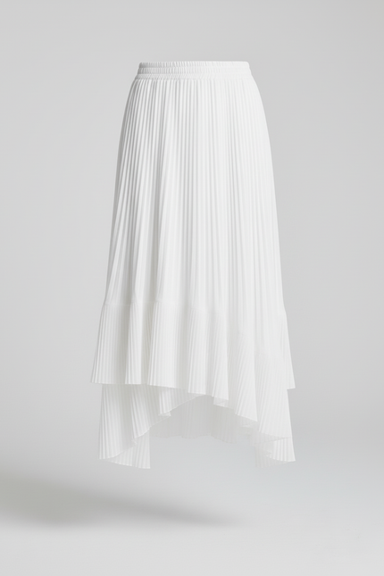 Jupe Longue Taille Haute Plissée