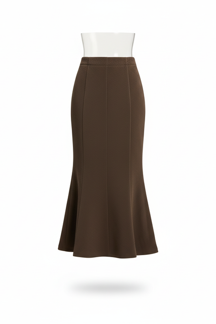 Jupe Longue Marron Sirène Chic