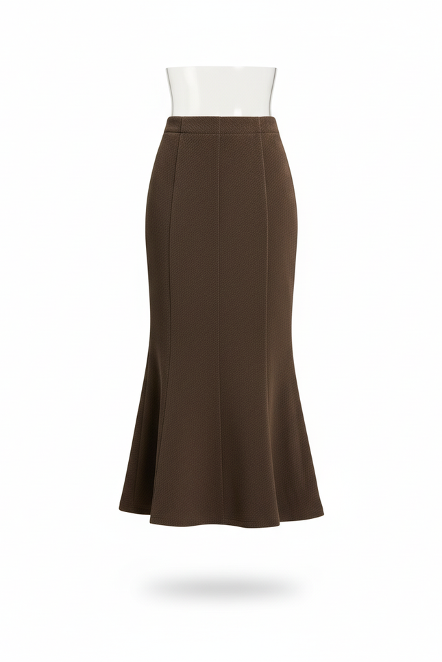 Jupe Longue Marron Sirène Chic