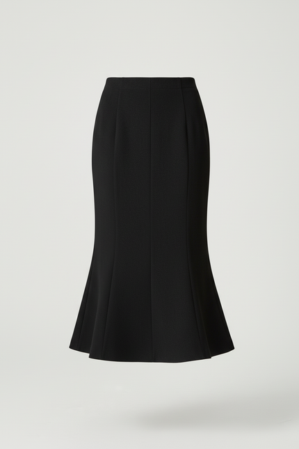 Jupe Longue Noire Sirène Élégante Soirée