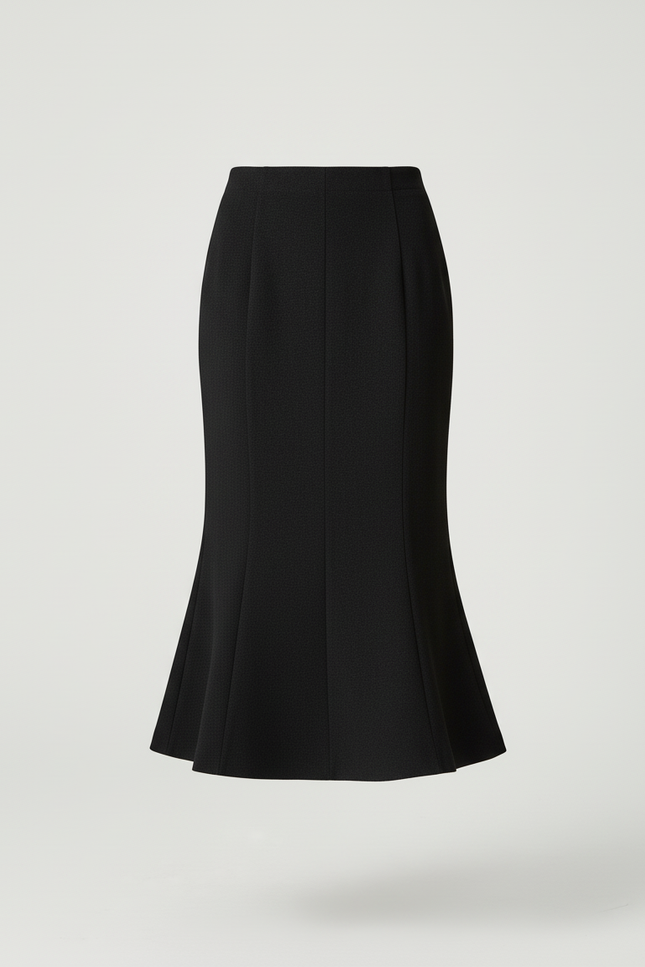 Jupe Longue Noire Sirène Élégante Soirée