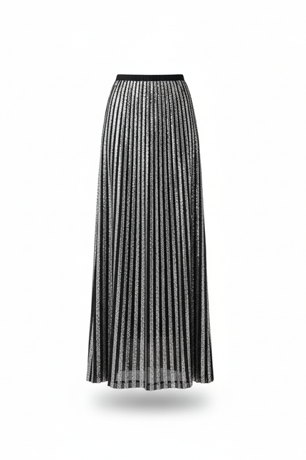 Jupe Longue Rayee Fendue