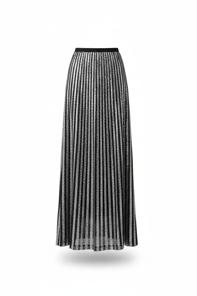 Jupe Longue Rayee Fendue